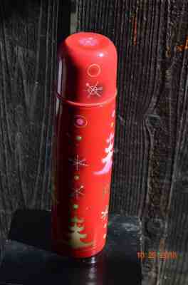 2006 Starbucks Coffee Co 17oz Stainless Thermos Christmas Tree Design By Pylones - Sold on eBay Dec, 4th 2018 for $10.00