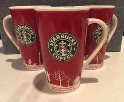 3 STARBUCKS 2006 Holiday Winter Christmas Mug.  Large 16oz., - Sold on eBay Dec, 3rd 2018 for $22.38