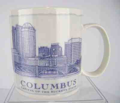 Starbucks Columbus OH Ohio Coffee Mug Cup 2007 Buckeye Capitol Architecture 18Oz - Sold on eBay Dec, 3rd 2018 for $24.27