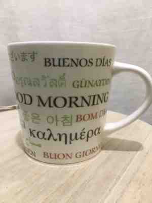 Starbucks Coffee Mug Cup Good Morning 2007 Different Languages 16 floz - Sold on eBay Dec, 3rd 2018 for $4.95