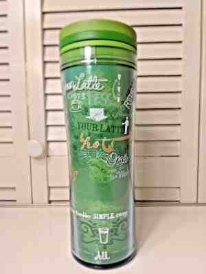 2008 Starbucks Coffee Travel Mug / Tumbler Large Green Recycled 20 oz - Sold on eBay Dec, 4th 2018 for $15.95
