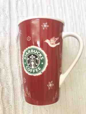Starbucks Holiday 2008 Red Tall Latte Christmas Coffee Mug 16 oz - Sold on eBay Nov, 29th 2018 for $10.00