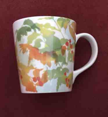 Starbucks Coffee LEAVES & BERRIES 14oz Mug Cup 2008 Green Orange Fall Autumn - Sold on eBay Nov, 29th 2018 for $5.00