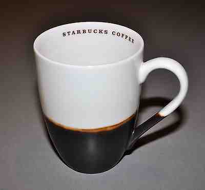 2008 Starbucks 12 oz White Rust Brown Coffee Tea Cup Mug - Sold on eBay Nov, 29th 2018 for $10.00