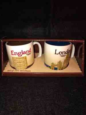 Starbucks Mug demitasse Set. 3 fl oz England London NEW VERY RARE.RETIRED 2009!! - Sold on eBay Dec, 3rd 2018 for $36.99