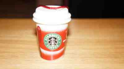 Starbucks Holiday 2010 Red Ceramic Classic Christmas Ornament To Go Cup  - Sold on eBay Dec, 3rd 2018 for $9.99
