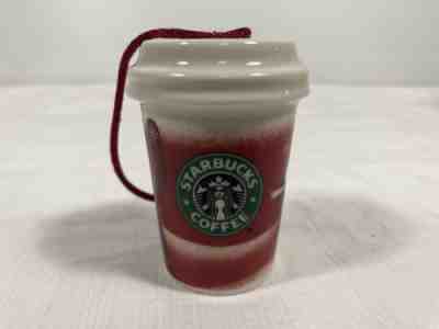 Starbucks Holiday 2010 Red Ceramic Classic Christmas Ornament To Go Cup  - Sold on eBay Dec, 3rd 2018 for $9.50