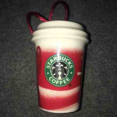 Starbucks 2010 Ceramic Ornament - Sold on eBay Dec, 3rd 2018 for $10.85