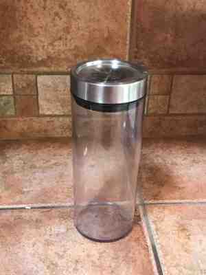 Starbucks Large Coffee Clear Plastic Canister, 2010 Mermaid Logo lid - Sold on eBay Nov, 29th 2018 for $9.00