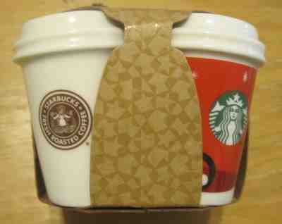 2011 Starbucks Cofee Christmas Holiday ornament 4 set  limited ed brand new - Sold on eBay Dec, 3rd 2018 for $20.00