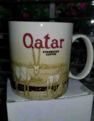 Starbucks Qatar 2012 City Series Global Icon Arabian Oryx Coffee Mug - Sold on eBay Nov, 29th 2018 for $40.35