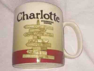 CHARLOTTE North Carolina Coffee Cup Tea Mug Starbucks Global Icon Series 2012  - Sold on eBay Nov, 29th 2018 for $42.99