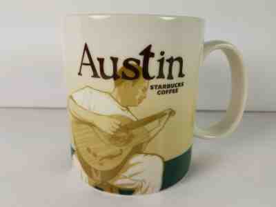 2012 Collector's Coffee Cup Starbucks Icon Mug Austin Texas Musician Guitarist - Sold on eBay Nov, 29th 2018 for $25.00