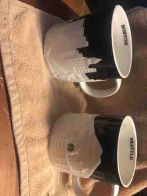 Set Of Starbucks Coffee Cup Boston Seattle Collector Series Black And White 2012 - Sold on eBay Nov, 29th 2018 for $19.99