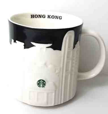 Starbucks City Skyline 2012 Relief Coffee Mug Cup 16oz HONG KONG Yacht/Junk - Sold on eBay Nov, 29th 2018 for $33.00