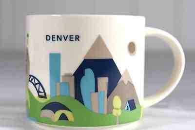 Starbucks “You Are Here” Collection 14oz Denver  2012 Coffee Mug Discontinued - Sold on eBay Nov, 28th 2018 for $10.50