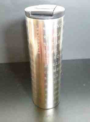 NWT 2012 Starbucks Stainless Steel Tumbler Silver 16 oz Hot Coffee - Sold on eBay Nov, 28th 2018 for $22.00