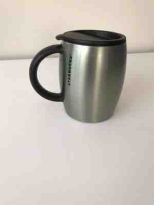 Starbucks 2013 Green Stainless Steel  Mug Barrel 14oz Travel Cup HTF - Sold on eBay Nov, 29th 2018 for $29.99