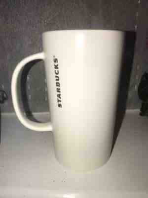 NEW Starbucks Etched Mermaid Logo Matte White Ceramic Coffee Mug 16oz Cup 2014 - Sold on eBay Nov, 30th 2018 for $15.00