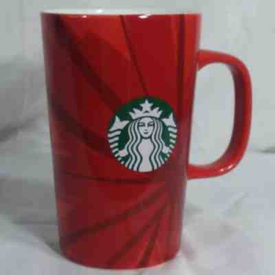  Starbucks Coffee 2014 Christmas Blend 12 oz Mug Cup Holiday Red Mermaid - Sold on eBay Nov, 30th 2018 for $9.56