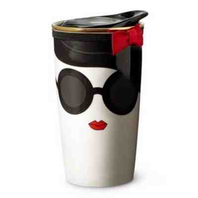 2014 Starbucks Alice Olivia Stace Face 12 oz Double Wall Tumbler Travel Mug - Sold on eBay Nov, 30th 2018 for $66.50