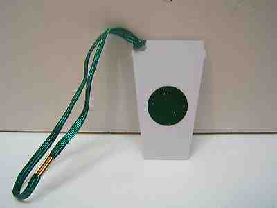STARBUCKS GIFT CARD: 2014 GREEN DOT CUPS ORNAMENT KEYCHAIN COLLECTABLE SPECIAL   - Sold on eBay Nov, 30th 2018 for $3.50