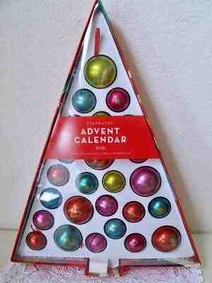 Starbucks 2015 Advent Calender Christmas Ornaments Balls Empty to Fill w Box - Sold on eBay Dec, 4th 2018 for $12.99