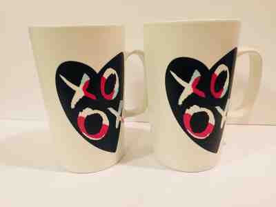 STARBUCKS 2015 Set of 2 XOXO Valentines Grand Latte 16oz Coffee Mug Cups - Sold on eBay Dec, 3rd 2018 for $18.99