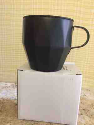 Starbucks 2016 Verismo Stainless Steel Black Faceted Coffee Mug with Lid12oz NIB - Sold on eBay Dec, 4th 2018 for $26.95