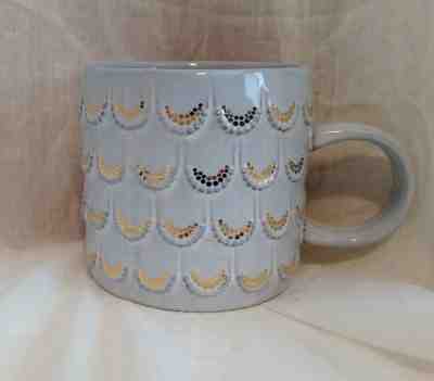 Starbucks Coffee Mug Anniversary Collection 2016 Mermaid Scales Blue Gray & Gold - Sold on eBay Dec, 3rd 2018 for $9.95