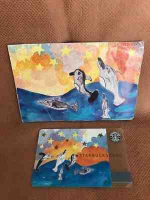 Rare ! Starbucks Japan Card Make a Wish Dolphins 2003 Limited Edition - Sold on eBay Dec, 11th 2018 for $45.00
