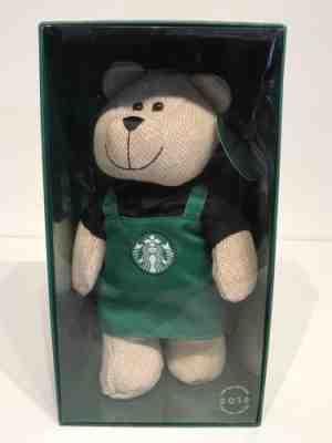 Starbucks Green Apron Bearista Boy Teddy Bear 2016 Limited Edition Plush Toy New - Sold on eBay Dec, 11th 2018 for $14.99