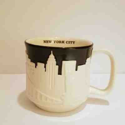 Starbucks New York City Coffee Mug Cup B&W Skyline Limited Edition Yellow Taxi - Sold on eBay Dec, 11th 2018 for $20.00