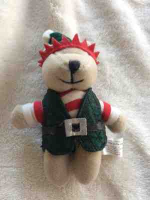 Rare 2001 Starbucks Mini Bearista Bear Holiday Elf Limited Edition Christmas - Sold on eBay Dec, 10th 2018 for $15.99