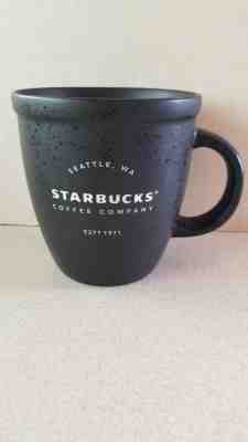 Starbucks Est. 1971 Seattle, WA. Coffee Speckled Black Mug Cup 16oz. 2016 - Sold on eBay Dec, 14th 2018 for $8.00