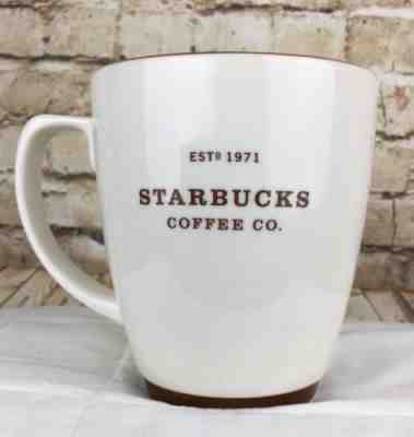 Starbucks Abbey Mugs Large 18 oz Ivory Cream w/ Brown Trim 2006 EST 1971 EUC!! - Sold on eBay Dec, 11th 2018 for $25.00