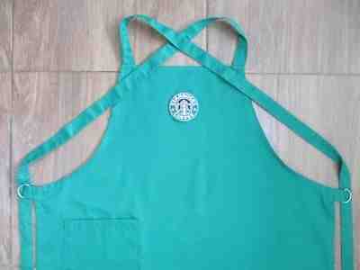 Starbucks coffee green apron pocket adult small bib used mermaid siren logo 1992 - Sold on eBay Dec, 6th 2018 for $8.88