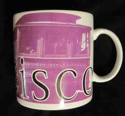 Starbucks City Mug 1994 San Francisco Collector Series Purple Trolley 20oz EUC - Sold on eBay Dec, 14th 2018 for $8.49