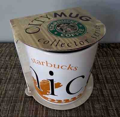 NOS STARBUCKS COFFEE 20oz CHICAGO City Mug COLLECTOR SERIES Stoneware 1994 MINT - Sold on eBay Dec, 13th 2018 for $29.50
