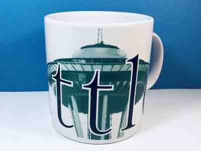 Starbucks Coffee, Seattle, City Mug Collector Series, Space Needle, 20oz, 1994 - Sold on eBay Dec, 12th 2018 for $9.00
