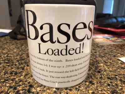  Starbucks BASES LOADED Sport Mug 1996 -Rare Baseball - Excellent Christmas gift - Sold on eBay Dec, 8th 2018 for $10.49
