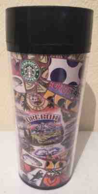 1997 SHARDS Portland Oregon Starbucks Coffee Tumbler Travel Cup Mug  - Sold on eBay Dec, 5th 2018 for $19.95