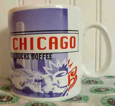 1998 STARBUCKS CHICAGO ILLINOIS COLLECTOR SERIES CITY MUG 18 OZ MINT! - Sold on eBay Dec, 15th 2018 for $16.99