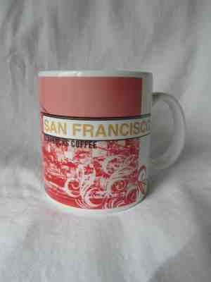 STARBUCKS SAN FRANCISCO COFFEE CUP MUG 1998 COLLAGE SERIES-20 OZ. COLORFUL - Sold on eBay Dec, 14th 2018 for $4.75