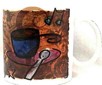 STARBUCKS break essentials COFFEE MUG jumbo 20 oz Art Deco 1998 - Sold on eBay Dec, 12th 2018 for $19.03