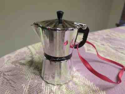 Starbucks 1999 Espresso Maker Coffee Christmas Ornament 2 1/2" Tall - Sold on eBay Dec, 15th 2018 for $19.99