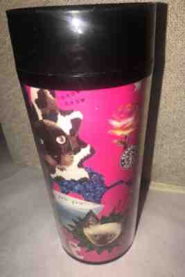 Hot Pink Vintage Starbucks Coffee Travel Cup Mug 16 oz Kitten Cats USA 1999 CUTE - Sold on eBay Dec, 14th 2018 for $14.00