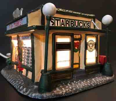 Starbucks Pike Place Market Store Replica Holiday Village House 1999 Limited Ed. - Sold on eBay Dec, 13th 2018 for $89.99