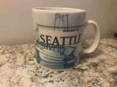 Starbucks 1999 City Mug SEATTLE Collector Series 18oz Pike Place Vtg Landmark - Sold on eBay Dec, 12th 2018 for $10.50