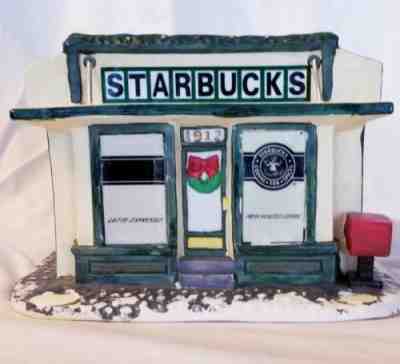 Starbucks Pike Place Market Store Replica Holiday Village House 1999 Limited Ed. - Sold on eBay Dec, 9th 2018 for $40.00